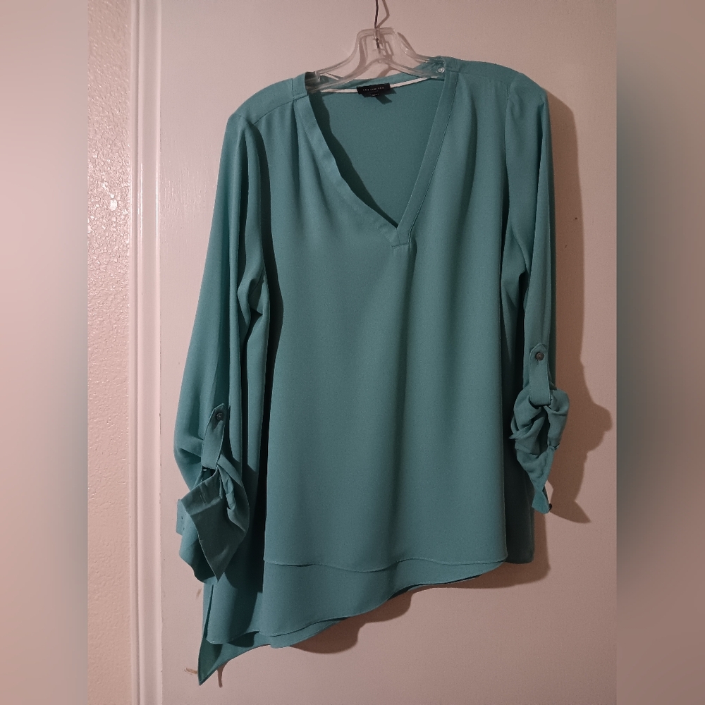 Teal blouse